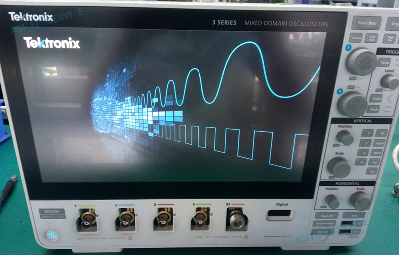 泰克示波器MDO34进不去测试界面维修