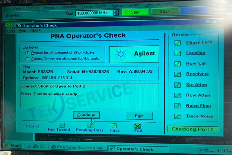 安捷伦网络分析仪E8362B_20G无法加电，黑屏维修