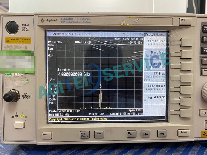 安捷伦频谱仪E4440A_26.5G仪器报错维修