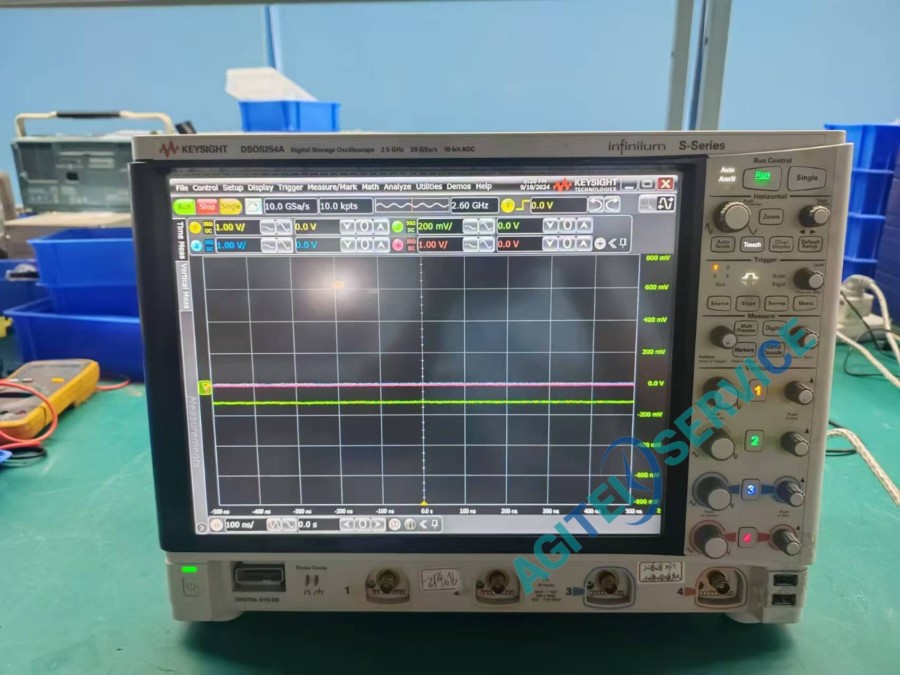 Keysight是德DSOS254A示波器通道2基线不归零、阻抗超差维修案例