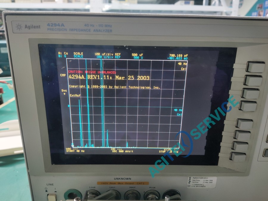 安捷伦4294A阻抗分析仪电桥不平衡维修案例