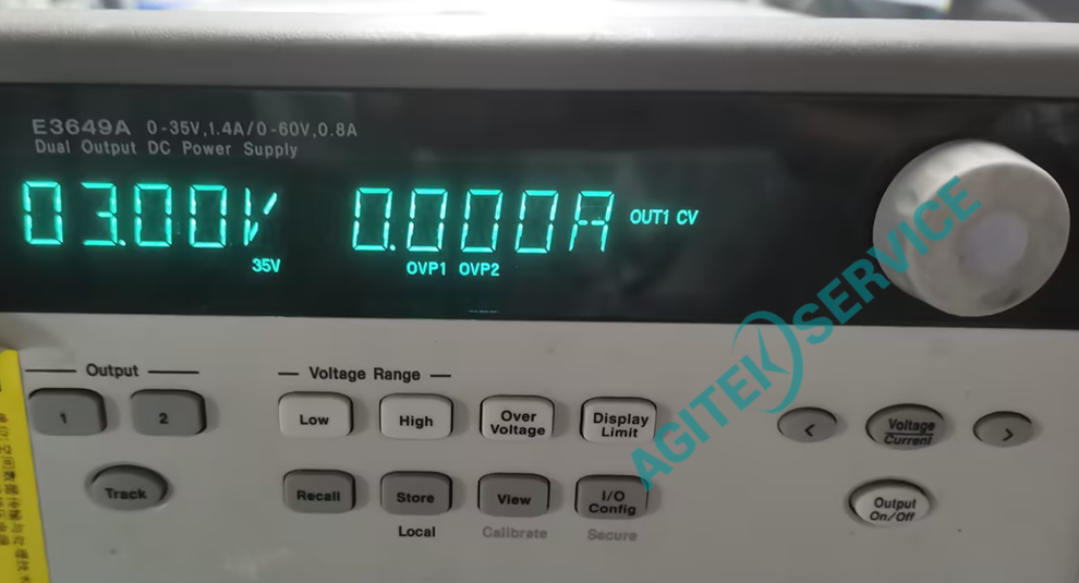 是德科技E3649A高精度直流电源out1一直提示unreg维修